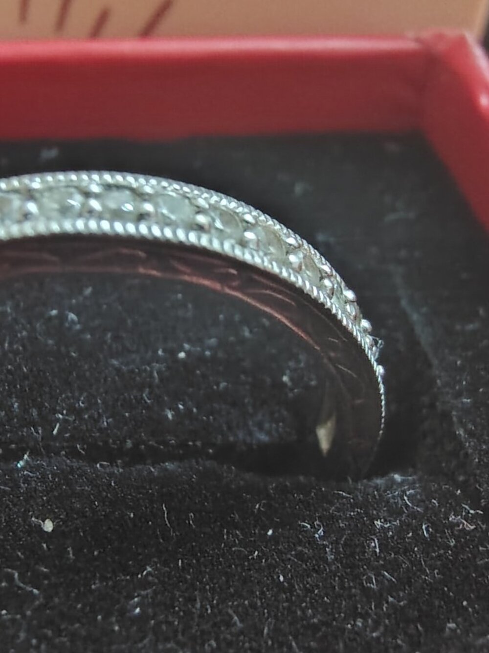 Bridal Set CZ Square Cut With Intricate Detail - Picture 7 of 9